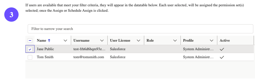 User Assignment