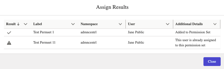 Assignment Results