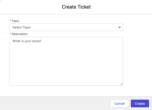 Create Case Form
