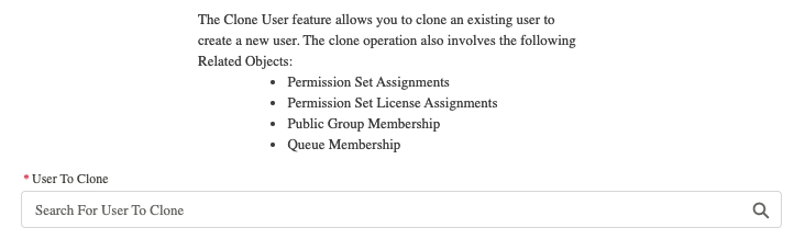 Clone User Start